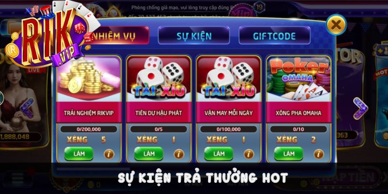 Những sự kiện trả thưởng khủng mà hội viên không nên bỏ qua